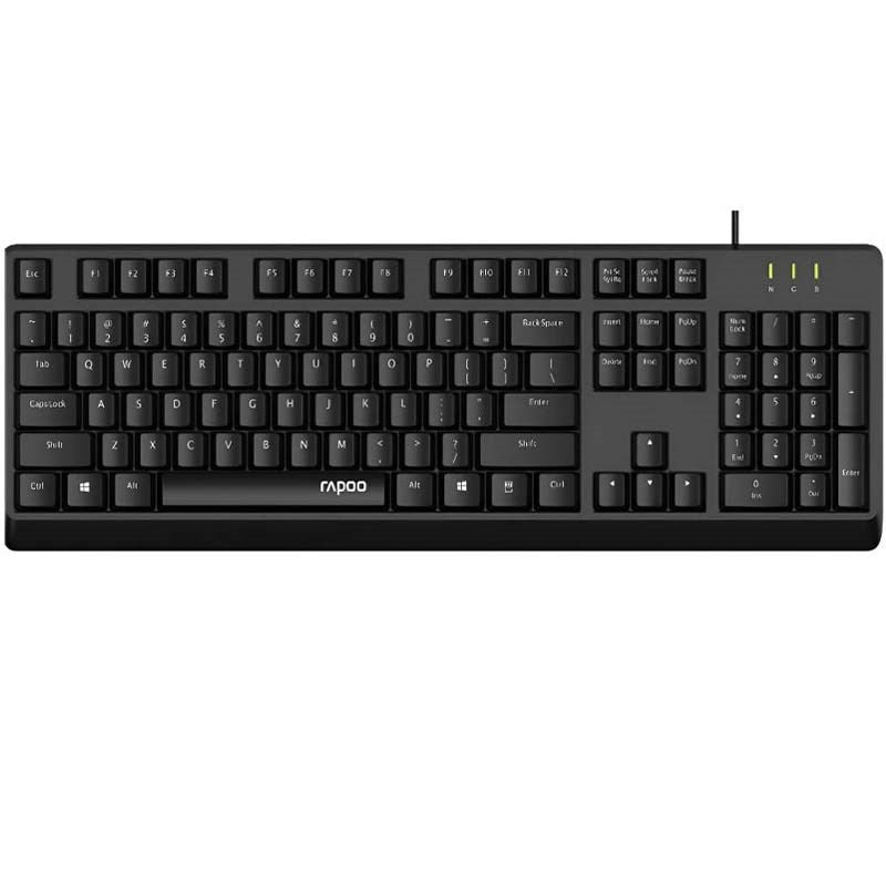 Rapoo NK1900 Wired Keyboard AR - Black