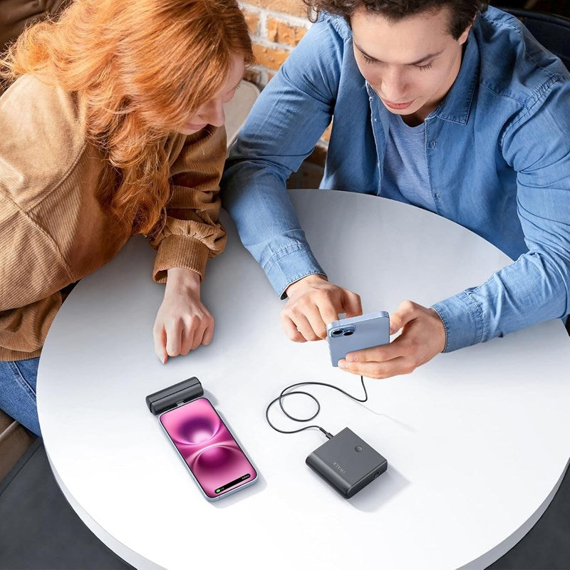iWalk Small Portable Charger 13500mAh, USB-C Power Bank with Charging Case Type-C