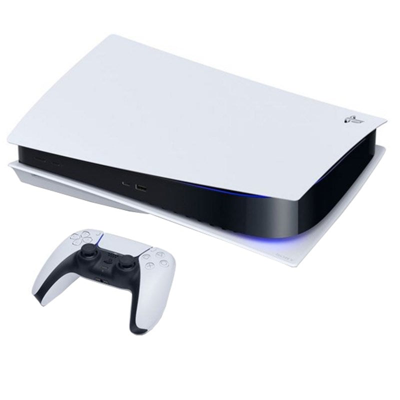 Sony PlayStation PS5 Console with Drive + EA Sports FC24 - PS5 - R1 USA Edition + Sony PS5 DualSense Wireless Controller - Red