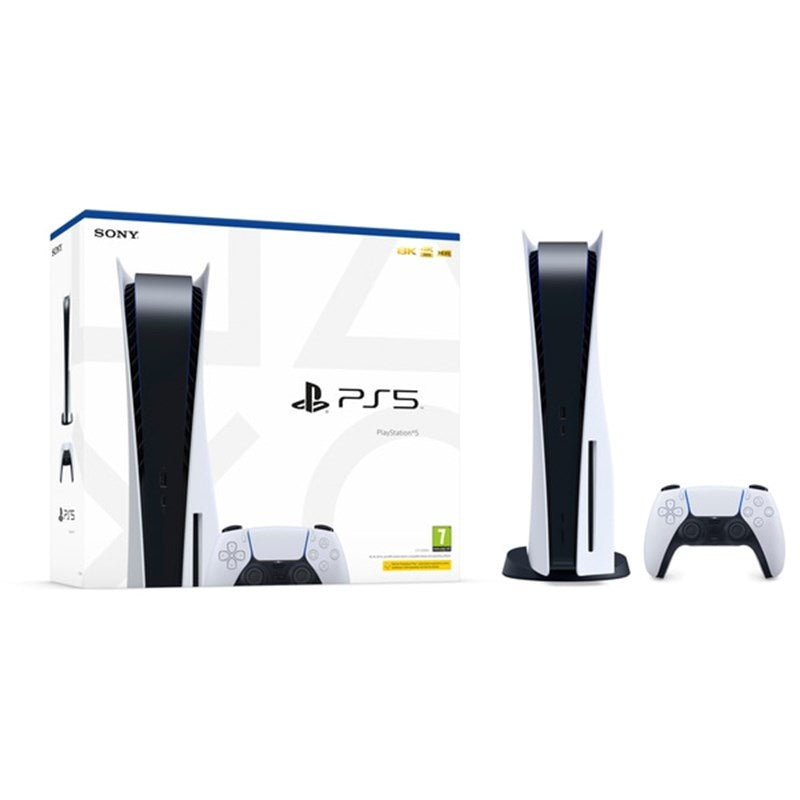 Sony PlayStation PS5 Console with Drive + EA Sports FC24 - PS5 - R1 USA Edition + Sony PS5 DualSense Wireless Controller - Red