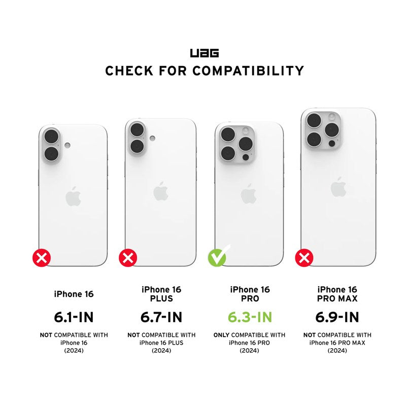 UAG Monarch Pro Magsafe Case for iPhone 16 Pro, Carbon Fiber