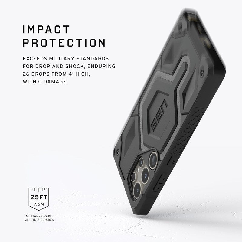 UAG Monarch Pro Magsafe Case Samsung Galaxy S24 Ultra, Carbon Fiber