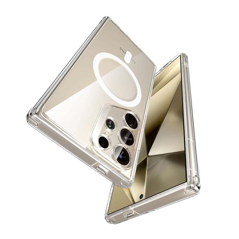 ESR Halolock Protective Cover with Stand for Samsung Galaxy S24 Ultra, Clear