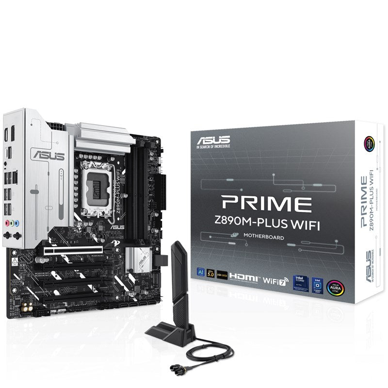Asus PRIME Z890M-PLUS WIFI 7, DDR5 M-ATX Gaming Motherboard