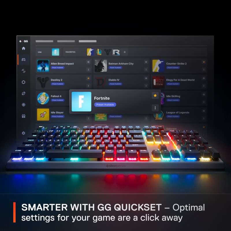SteelSeries Apex Pro Gen 3 Wired RGB Mechanical Gaming Keyboard (US Layout) - Black