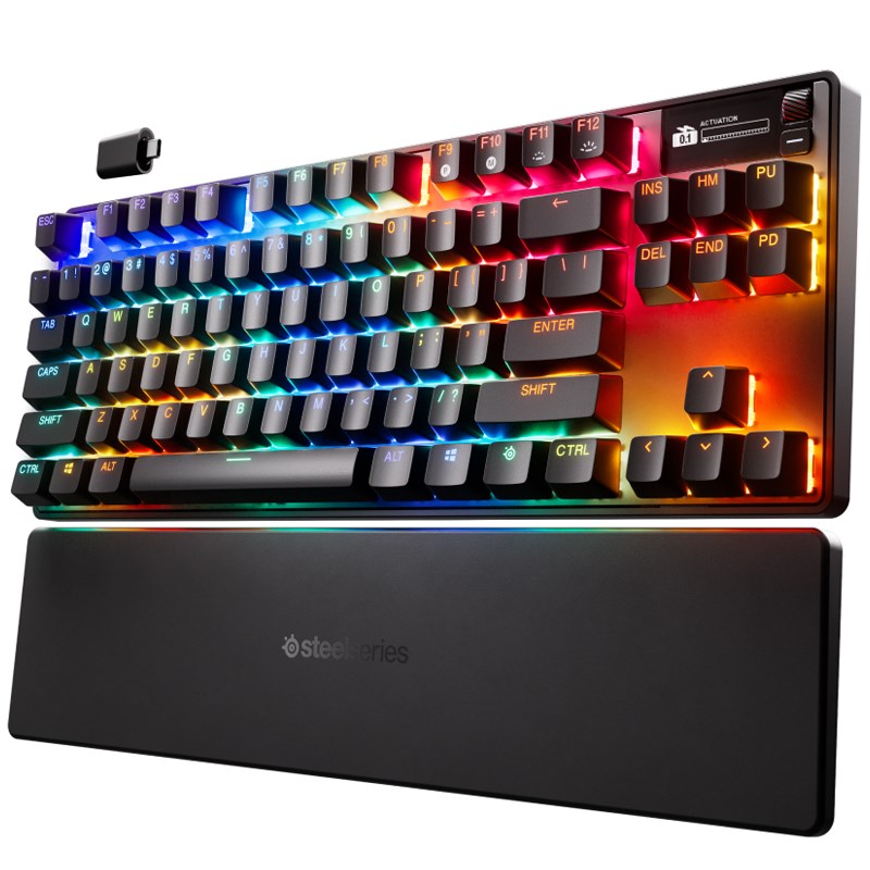 SteelSeries Apex Pro TKL Gen 3 Wireless RGB Mechanical Gaming Keyboard (US Layout) - Black