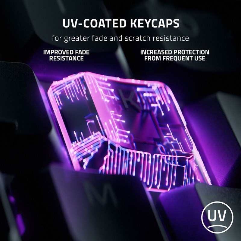 Razer Ornata V3 Low-profile Mecha-Membrane Wired RGB Gaming Keyboard (US Layout) - Black