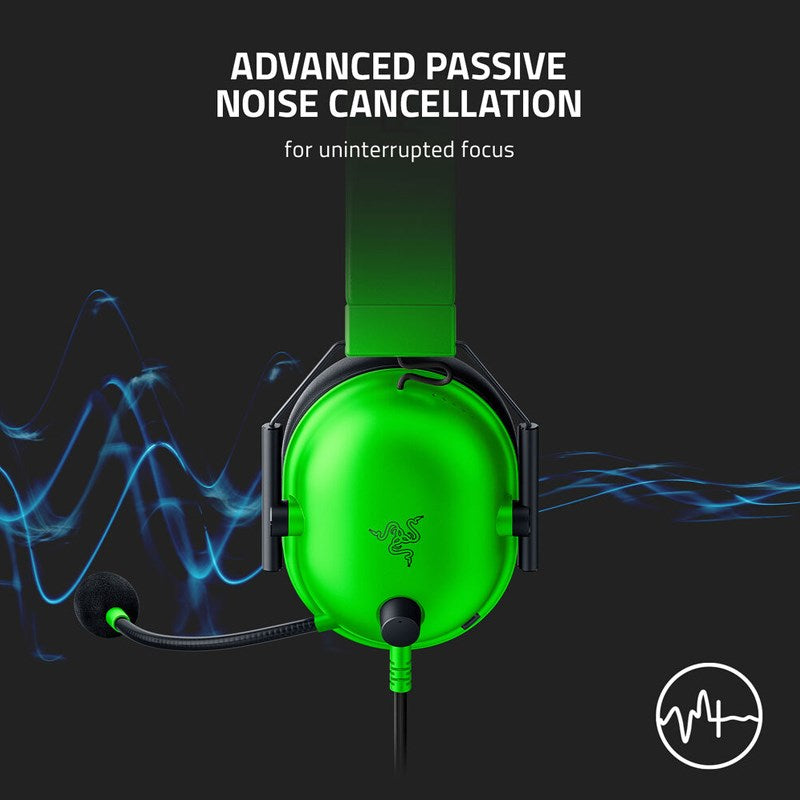 Razer BlackShark V2 X Multi-Platform Wired Esports Gaming Headset for PC, PS4/PS5 and Mobile - Green