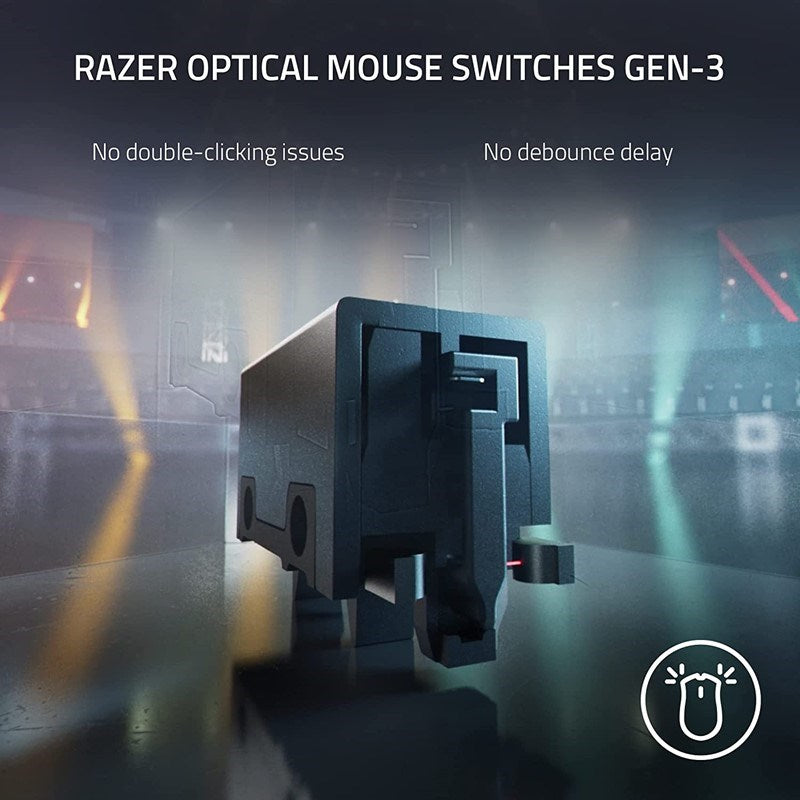 Razer DeathAdder V3 Pro Ultra-lightweight Wireless Ergonomic Esports Gaming Mouse (Classic Base) - White