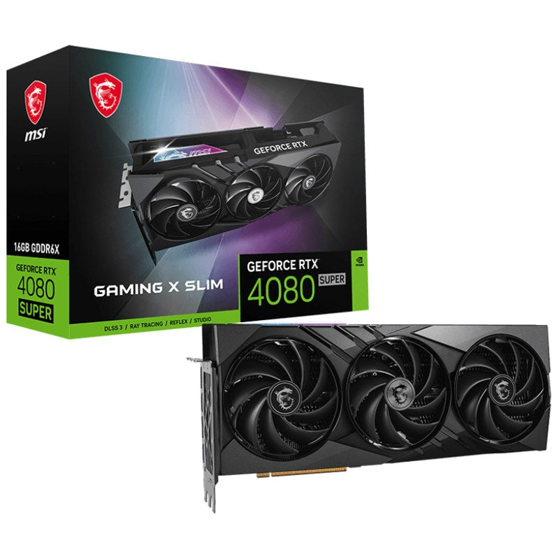 MSI GeForce RTX 4080 SUPER 16GB GAMING X SLIM GDDR6X Gaming Graphics Card