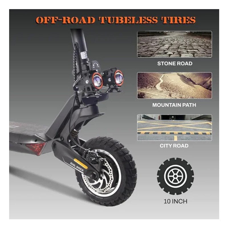 Zwheel T8A Foldable Electric Scooter, Max Speed 45 Km, Wheel Size 10