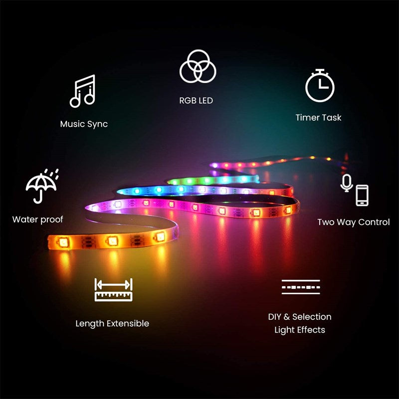 Cololight Strip Smart LED Lightstrip Length Extensible RGB Music Sync- Open Box