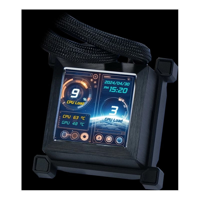 Lian Li Color Shift Tutorial LIAN LI Hydro-Shift LCD 360 RGB Liquid CPU Cooler - Black