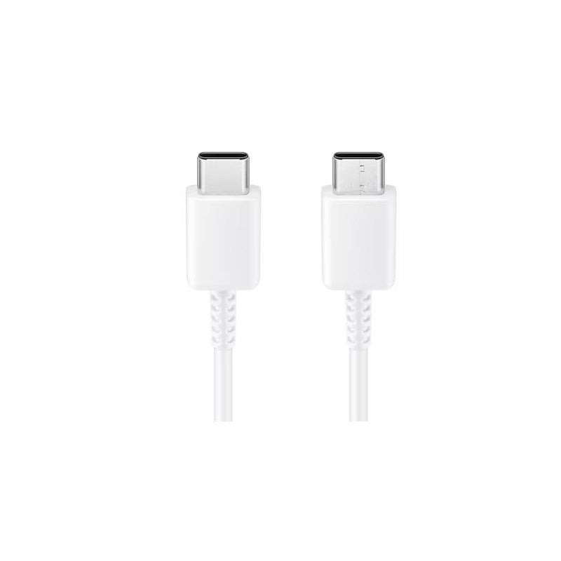 Samsung 45 Watts PD Adapter (USB-C) with USB-C to USB-C Cable 3A (1 M) with USB Type-C Wired Earphones - White