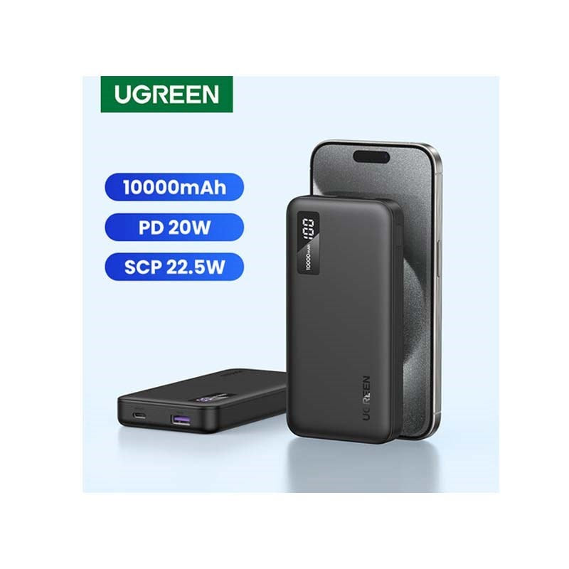 Apple iPhone 16 Pro Max Silicone Case with MagSafe, Ultramarine with Ugreen Power Bank 10,000 mAh