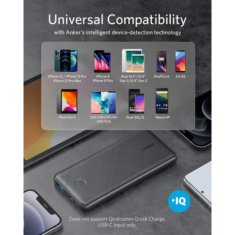Anker PowerCore Slim Power Bank 10000 mAh, Black