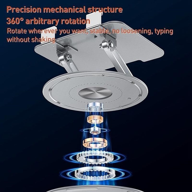 Yesido 360 Degree Rotating Aluminum Foldable Desk Stand For All iPads
