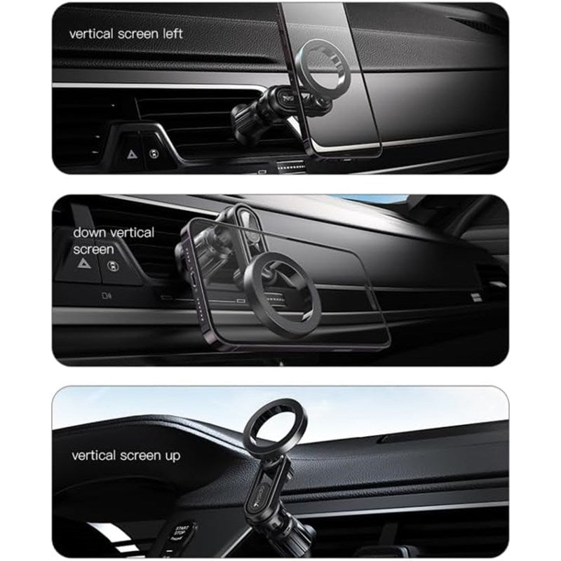 Yesido Magnetic Car Mount Phone Holder 360-Degree Rotation Air Vent Cellphone Stand Bracket