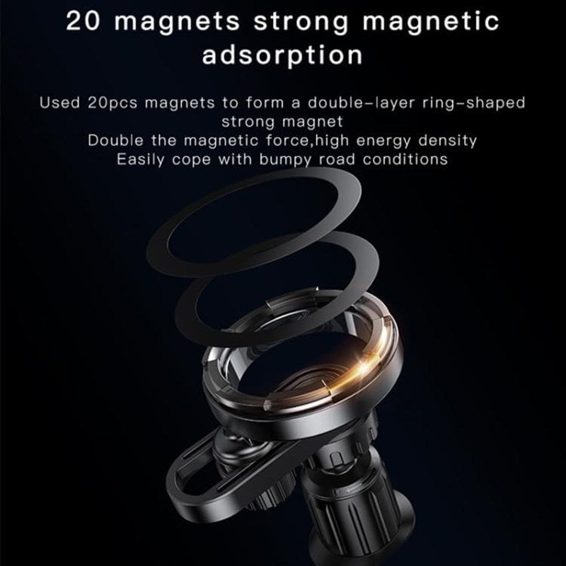 Yesido Magnetic Car Mount Phone Holder 360-Degree Rotation Air Vent Cellphone Stand Bracket