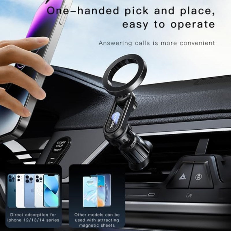 Yesido Magnetic Car Mount Phone Holder 360-Degree Rotation Air Vent Cellphone Stand Bracket