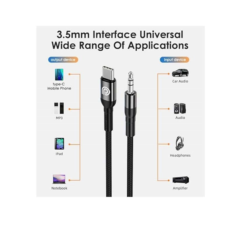 Phone Planet Type-C to AUX Audio Cable, 1.2 M