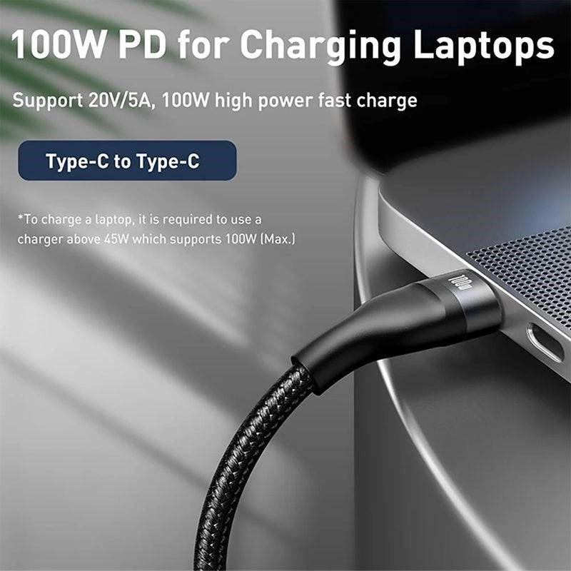 Baseus Flash Series Two For Three Charging Cable U+C to M+L+C 100 Watts