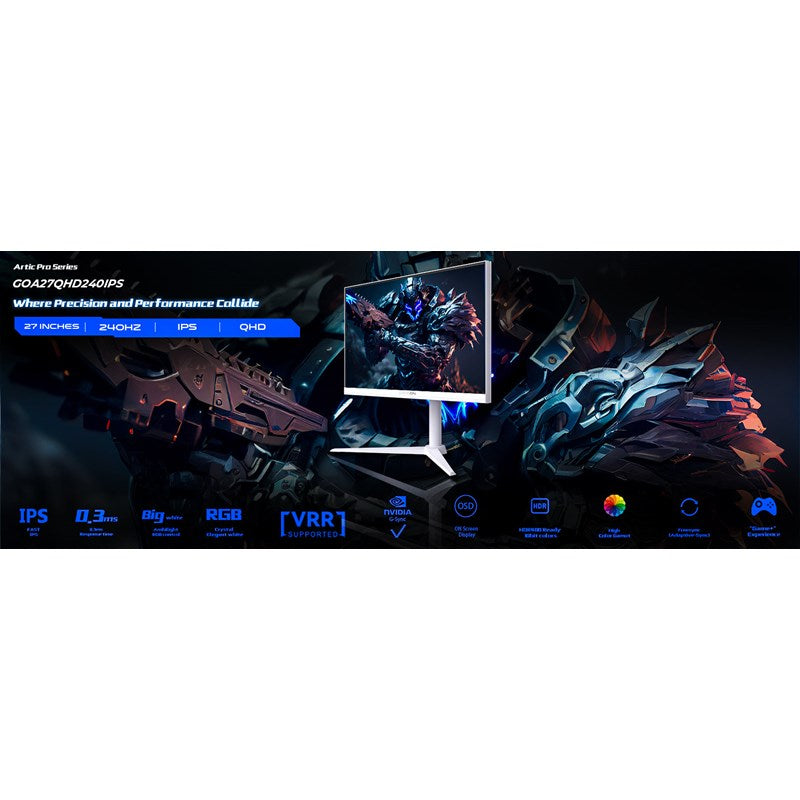 GAMEON GOA27QHD240IPS Artic Pro Series 27