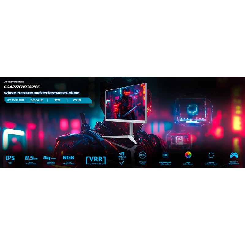 GAMEON GOAP27FHD380IPS Artic Pro Series 27