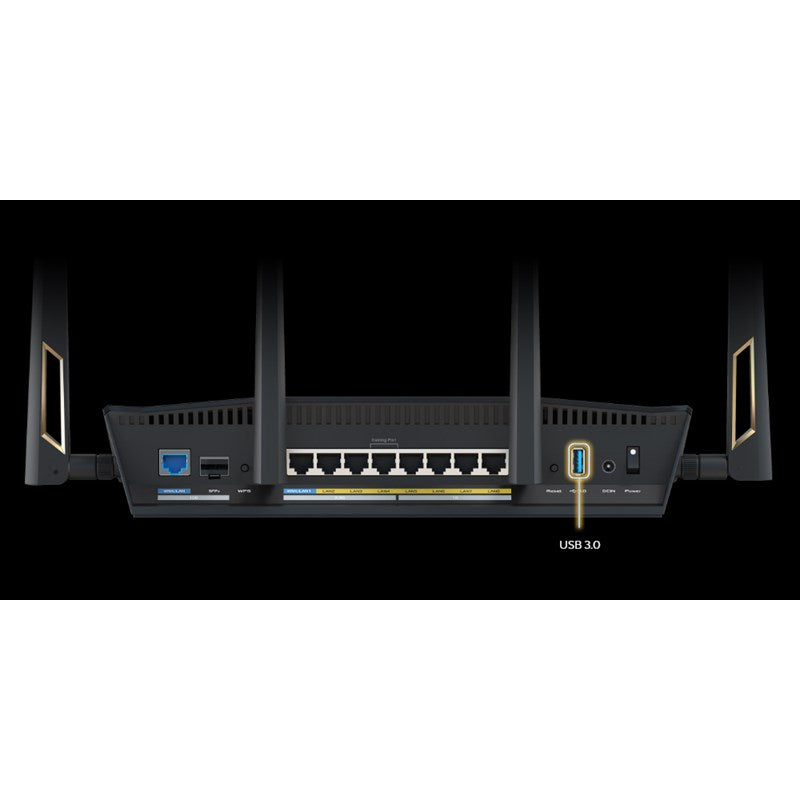 Asus RT-BE88U Dual-band Wi-Fi 7 AiMesh Extendable Performance Router 4K-QAM - Black