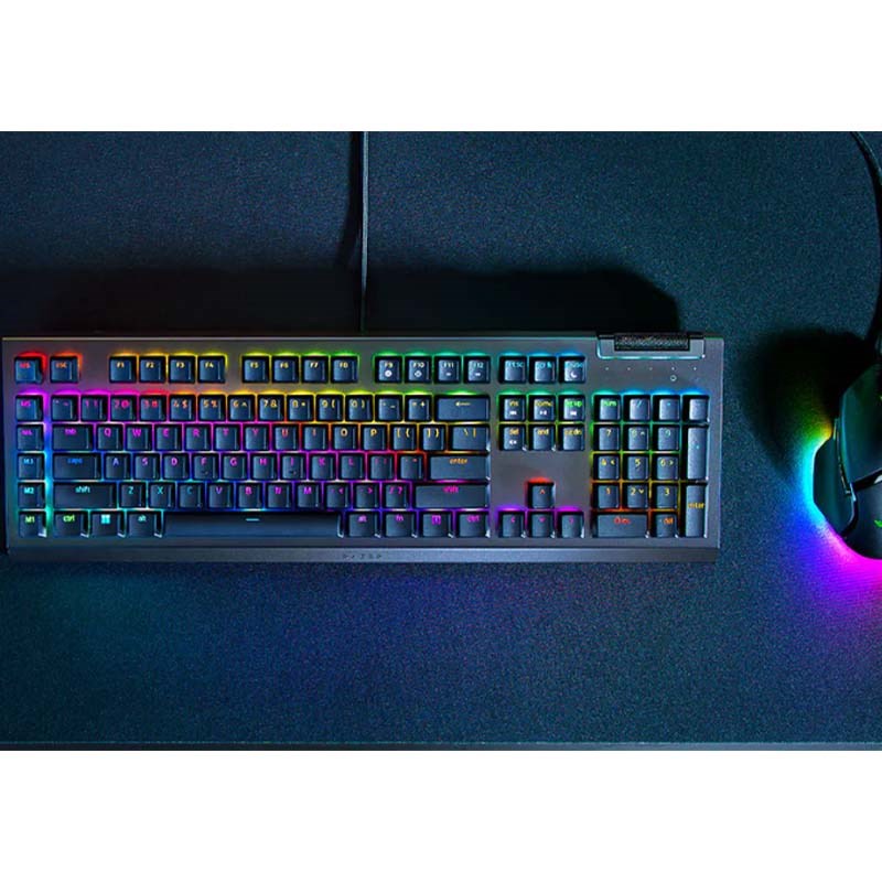 Razer BlackWidow V4 X Mechanical Gaming Keyboard, Green Switch (Arabic Layout)