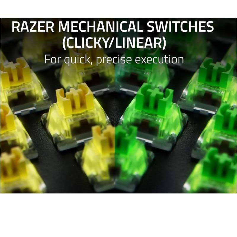 Razer BlackWidow V4 X Mechanical Gaming Keyboard, Green Switch (Arabic Layout)