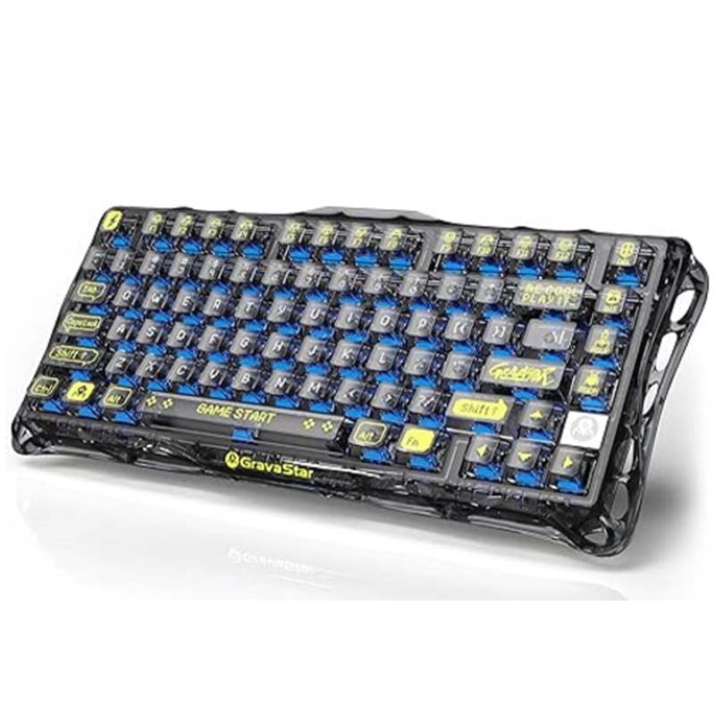 GravaStar Mercury K1 Lite 75% Wireless Mechanical Gaming Keyboard - Black