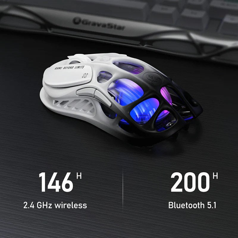 GravaStar Mercury M1 Pro Wireless Gaming Mouse - Gradient Black