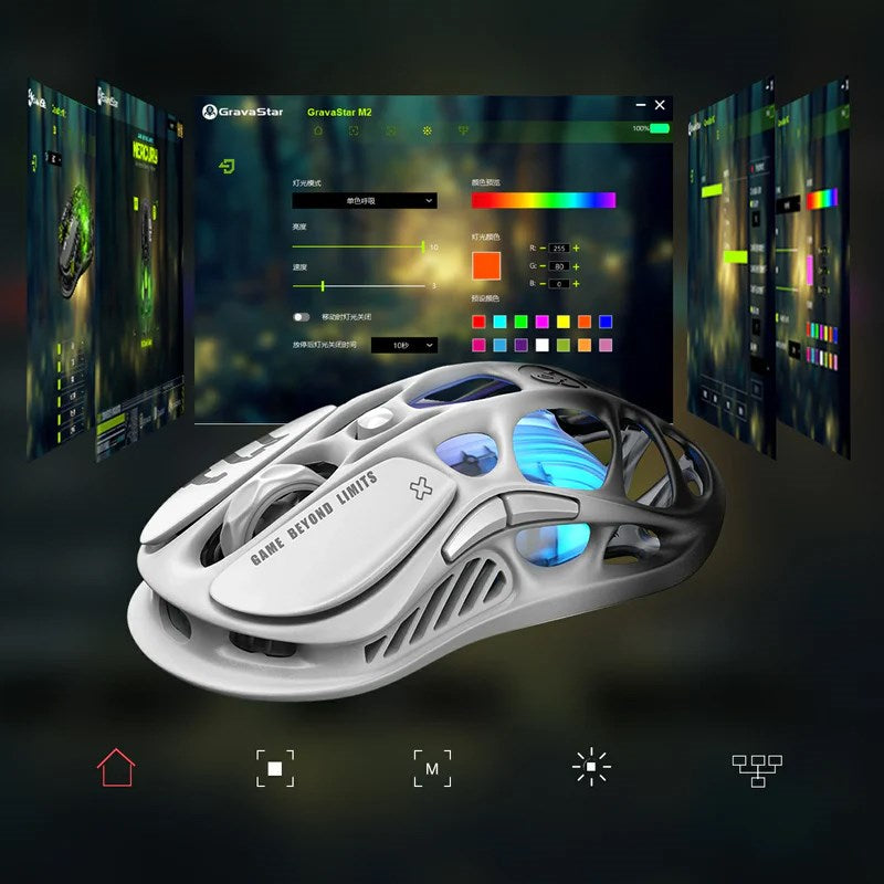 GravaStar Mercury M1 Pro Wireless Gaming Mouse - Gradient Black