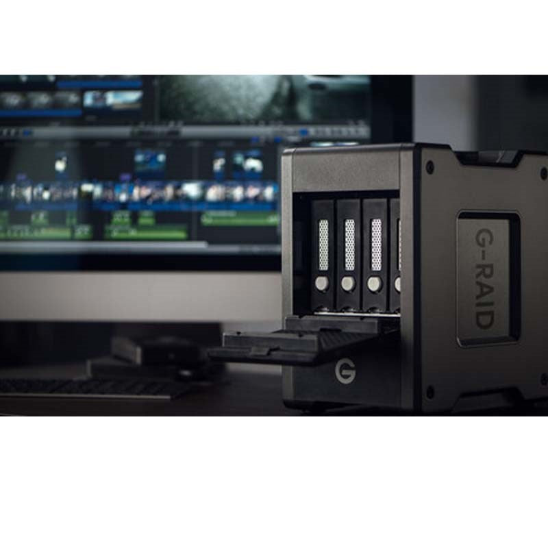 SanDisk 80 TB G-RAID SHUTTLE 4 Professional 4-Bay Thunderbolt 3 USB-C External HDD – 800 MB/s