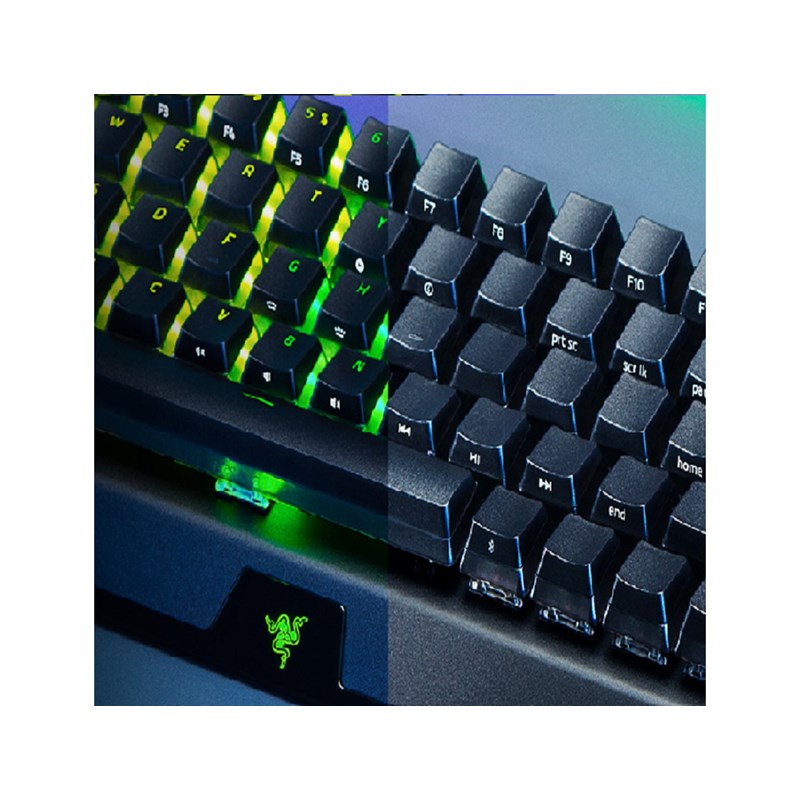 Razer BlackWidow V3 Mini HyperSpeed Wireless 65% RGB Mechanical Gaming Keyboard, Phantom Edition (Green Switch), US Layout - Black - Open Box