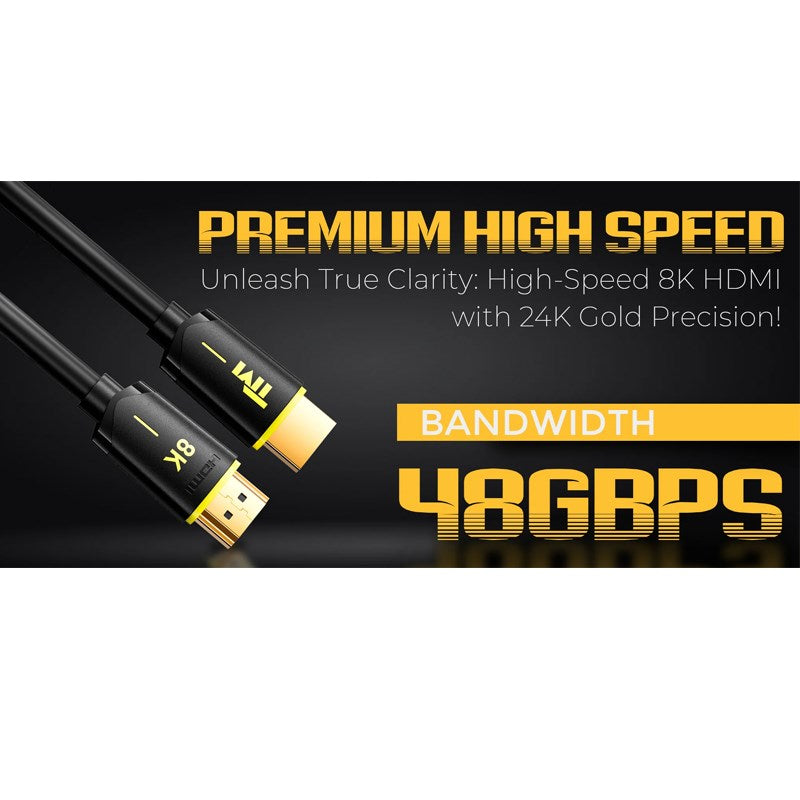 Twisted Minds 8K HDMI 2.1 Cable Earc, VRR, HDR+, 3D, HDCP 2.3/2.2 Supported - 10 M