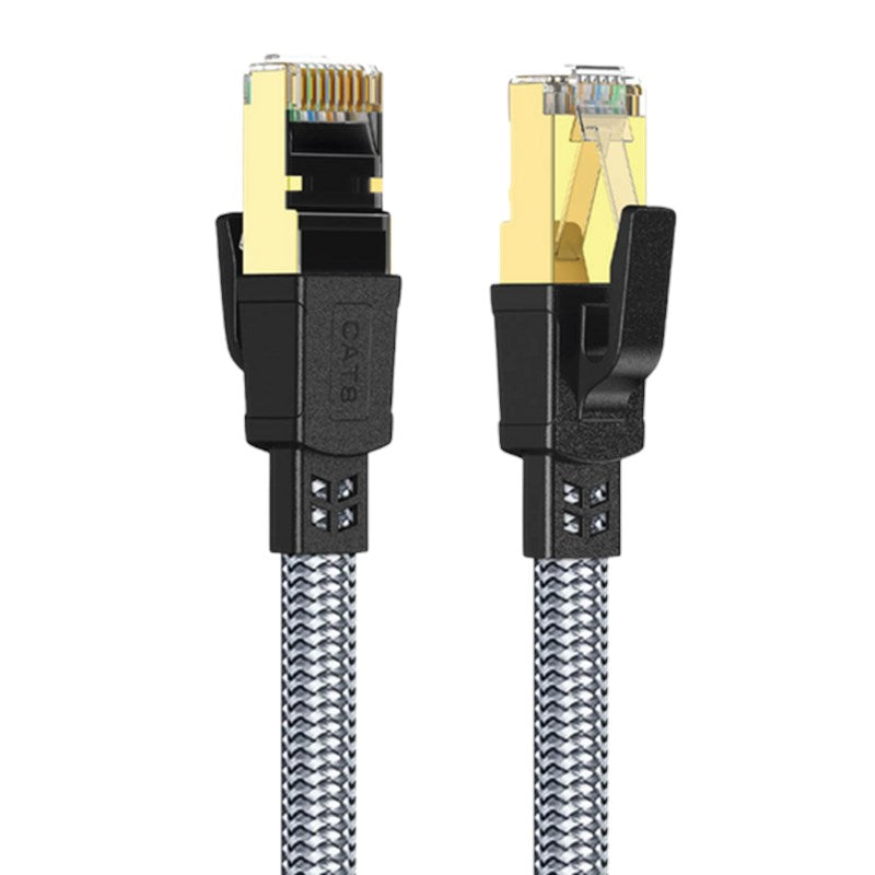 Twisted Minds Braided CAT8 FTP Flat Ethernet Cable Transmission Rate 40Gbps / 2000MHz - 20 M