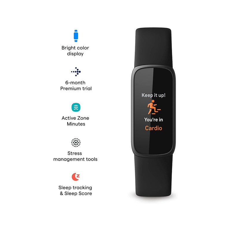 Fitbit Luxe Fitness and Activity Tracker - Black - Open Box