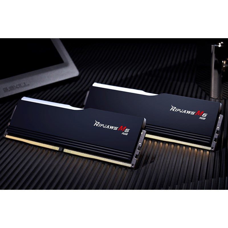 G.Skill Ripjaws M5 RGB 32GB (16GB x 2) DDR5 6000 MHz RAM Memory Kit - Black