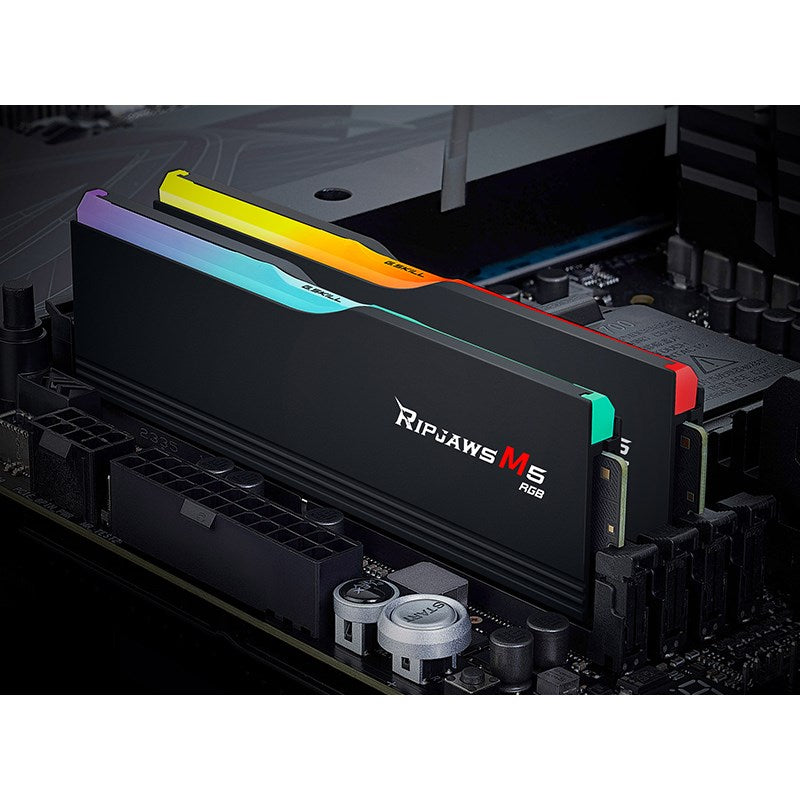 G.Skill Ripjaws M5 RGB 32GB (16GB x 2) DDR5 6000 MHz RAM Memory Kit - Black