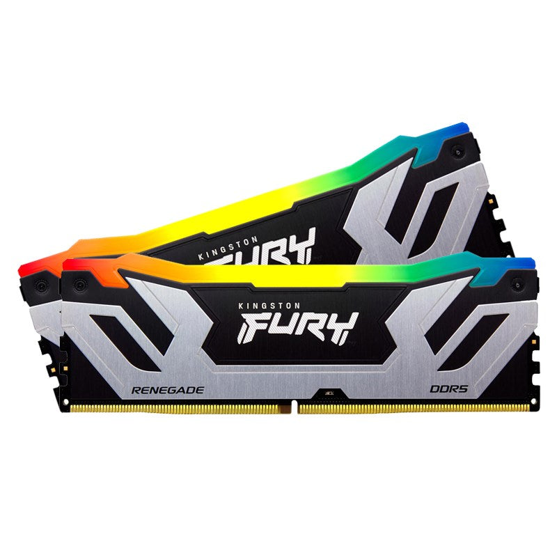 Kingston Fury Renegade RGB 48GB (2x24GB) 8400MT/s DDR5 CL40 CUDIMM RAM Memory Kit - Silver