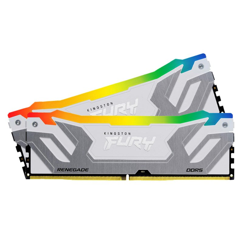 Kingston Fury Renegade RGB 48GB (2x24GB) 8400MT/s DDR5 CL40 CUDIMM RAM Memory Kit - White
