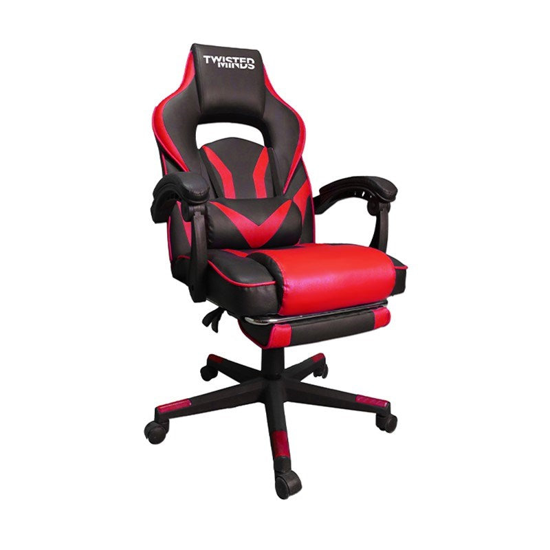 Twisted Minds Vintage Flip-up Series Gaming Chair, Red - Open Box