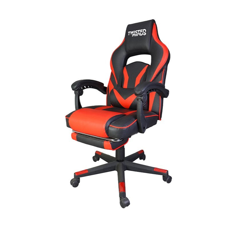 Twisted Minds Vintage Flip-up Series Gaming Chair, Red - Open Box