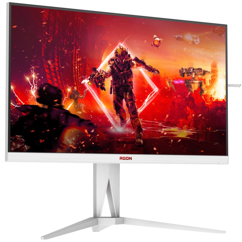 ايه او سي شاشة الألعاب أجون برو AG275QXW مقاس 27 بوصة بدقة QHD سريعة IPS، بمعدل تحديث 180 هرتز، ووقت استجابة 1 مللي ثانية - أبيض