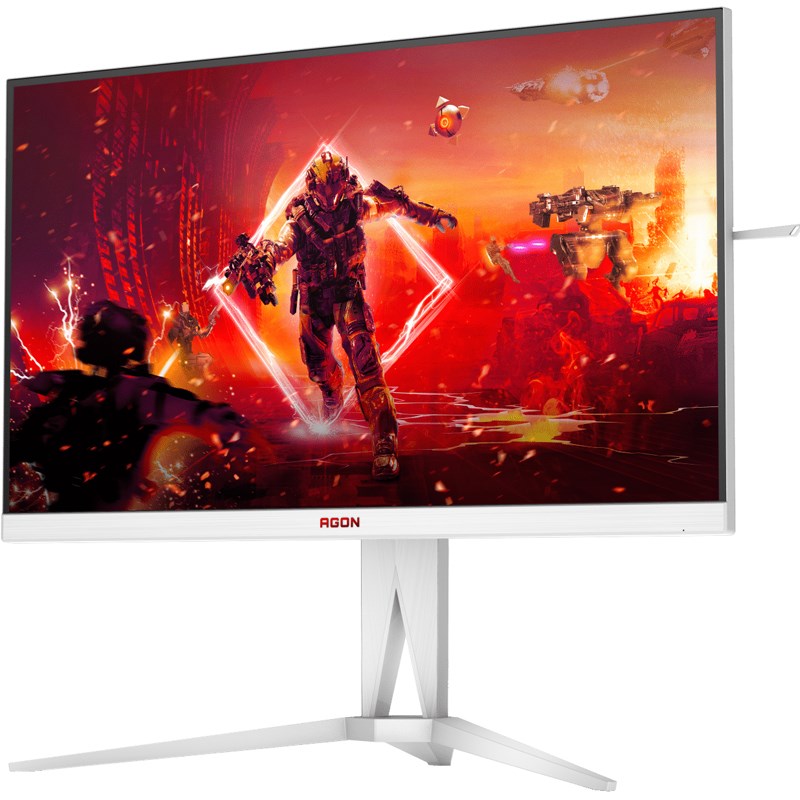 ايه او سي شاشة الألعاب أجون برو AG275QXW مقاس 27 بوصة بدقة QHD سريعة IPS، بمعدل تحديث 180 هرتز، ووقت استجابة 1 مللي ثانية - أبيض