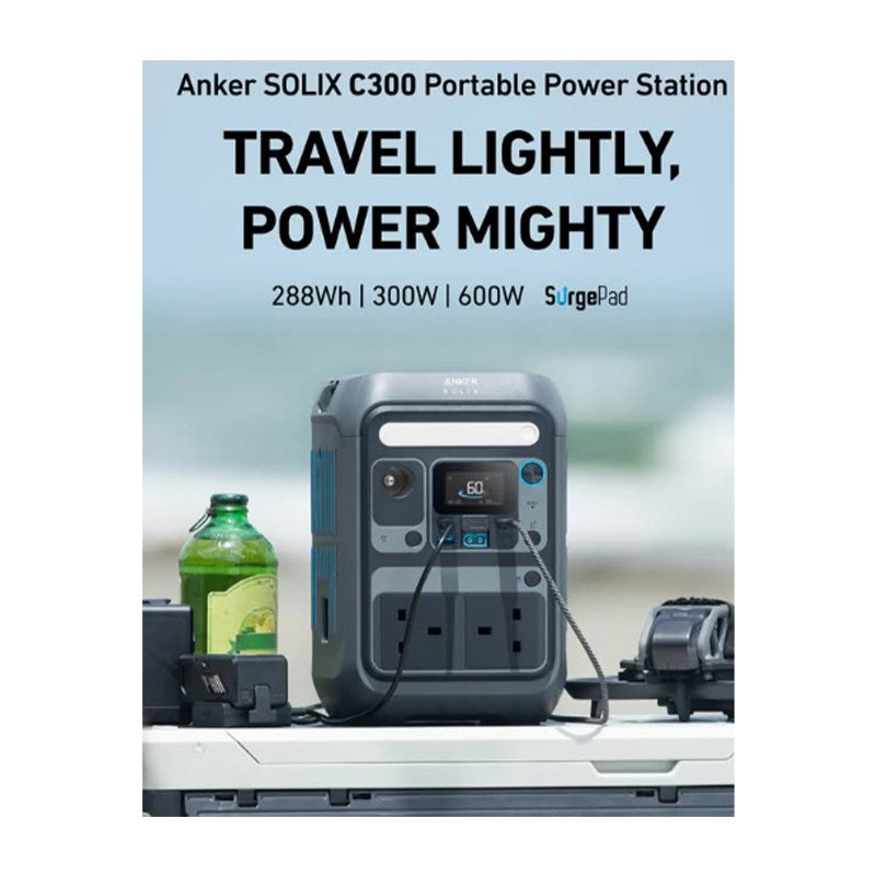 Anker SOLIX C300 Portable Power Station (300W / 288Wh)