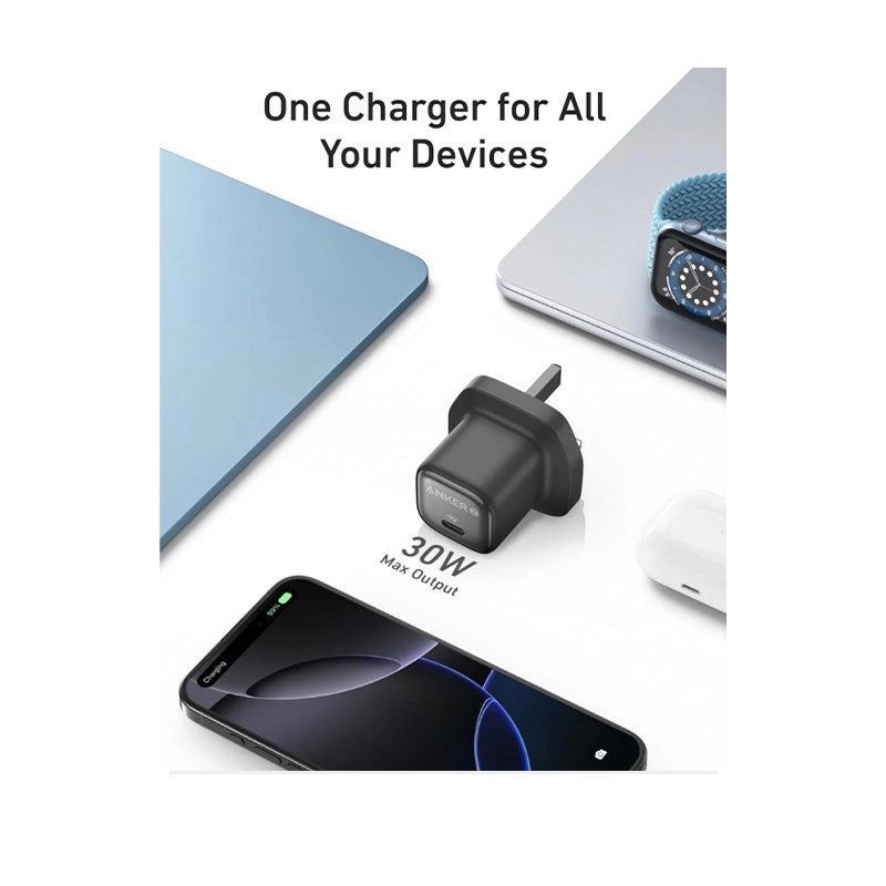 Anker Zolo Charger (30 W, PD 3.0) - Black