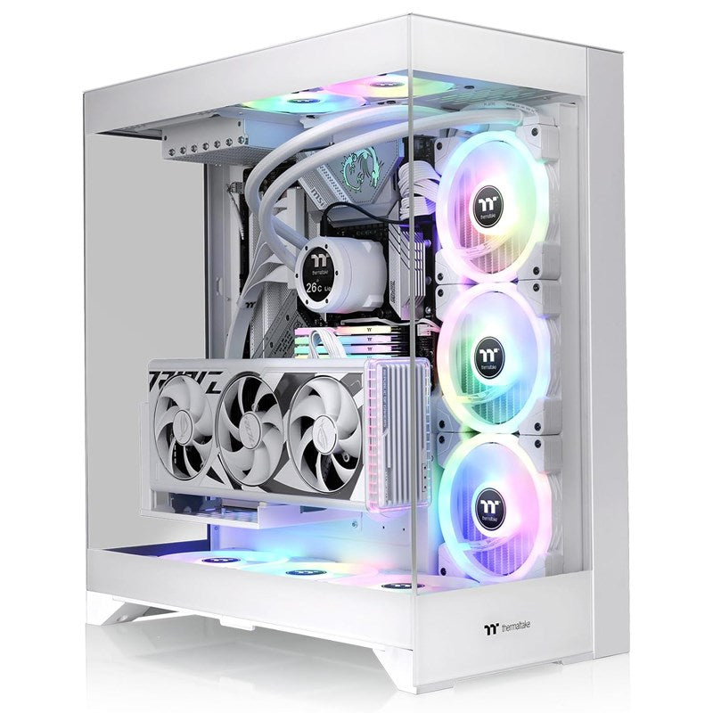 Thermaltake CTE E550 TG E-ATX Mid Tower Gaming PC Case - Snow